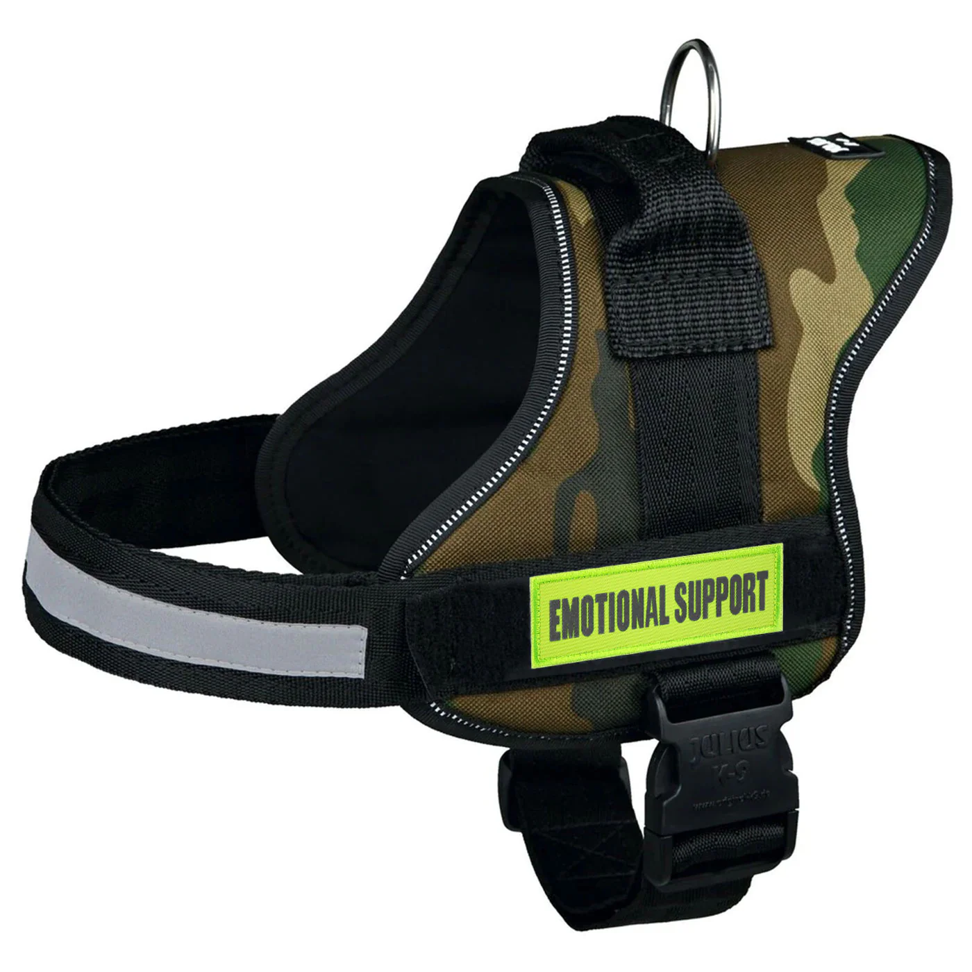Emotional Support Dog Harness Patch: Hi Vis Yellow, Hook & Loop, 11cm - Image 6