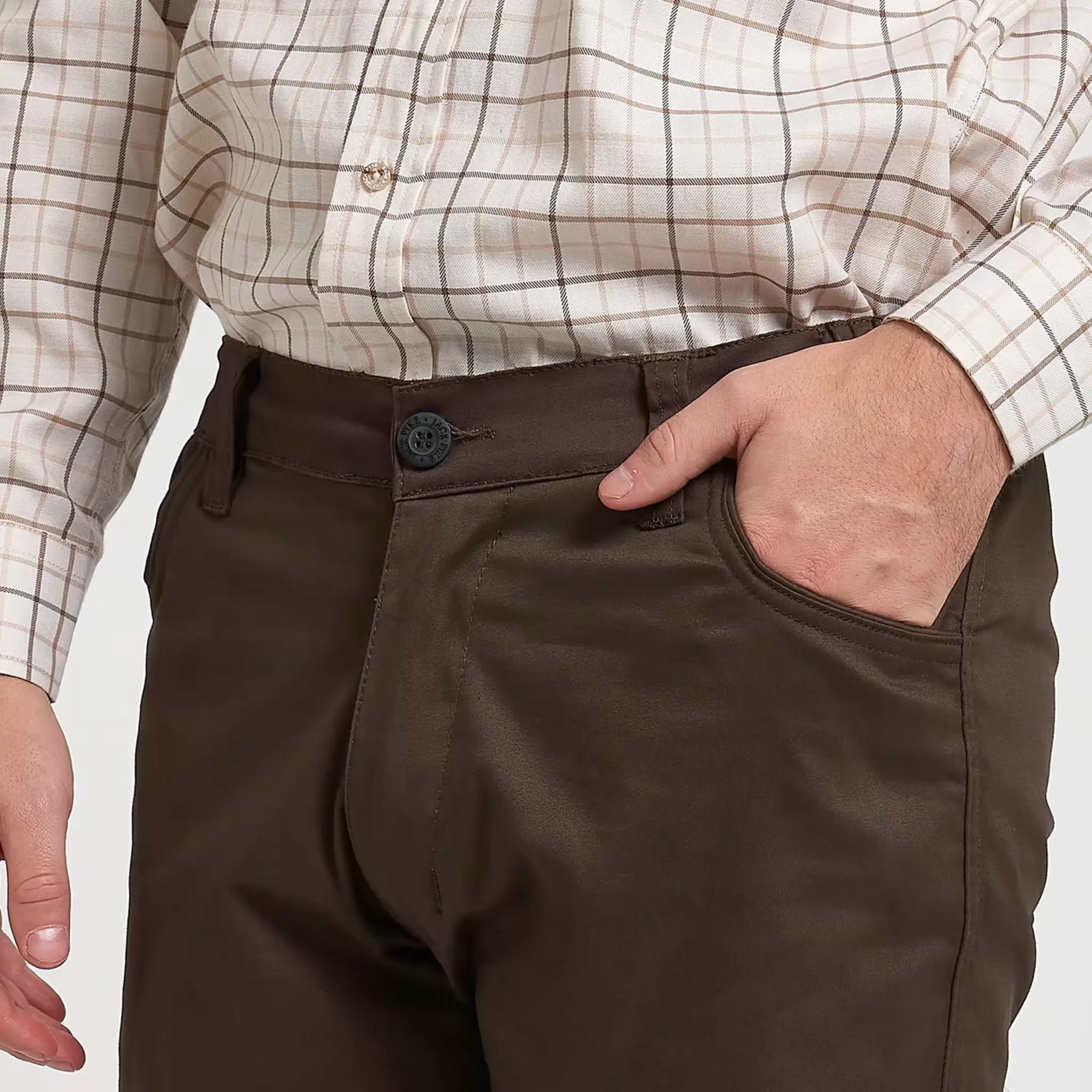Jack Pyke Cotton Stretch Trousers - Olive Brown - Image 7
