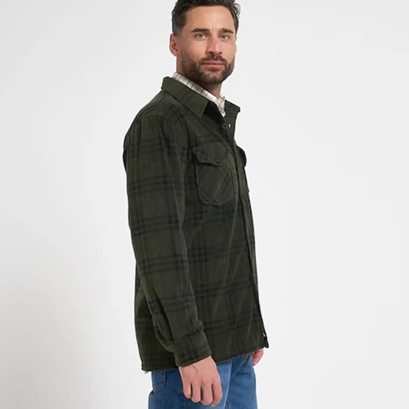 Jack Pyke Polar Fleece Shirt - Men's Lightweight Buttoned Shacket - Image 3