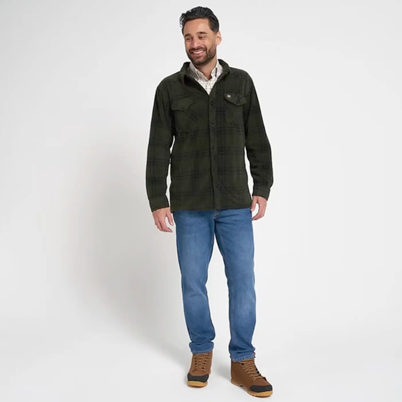 Jack Pyke Polar Fleece Shirt - Men's Lightweight Buttoned Shacket - Image 4