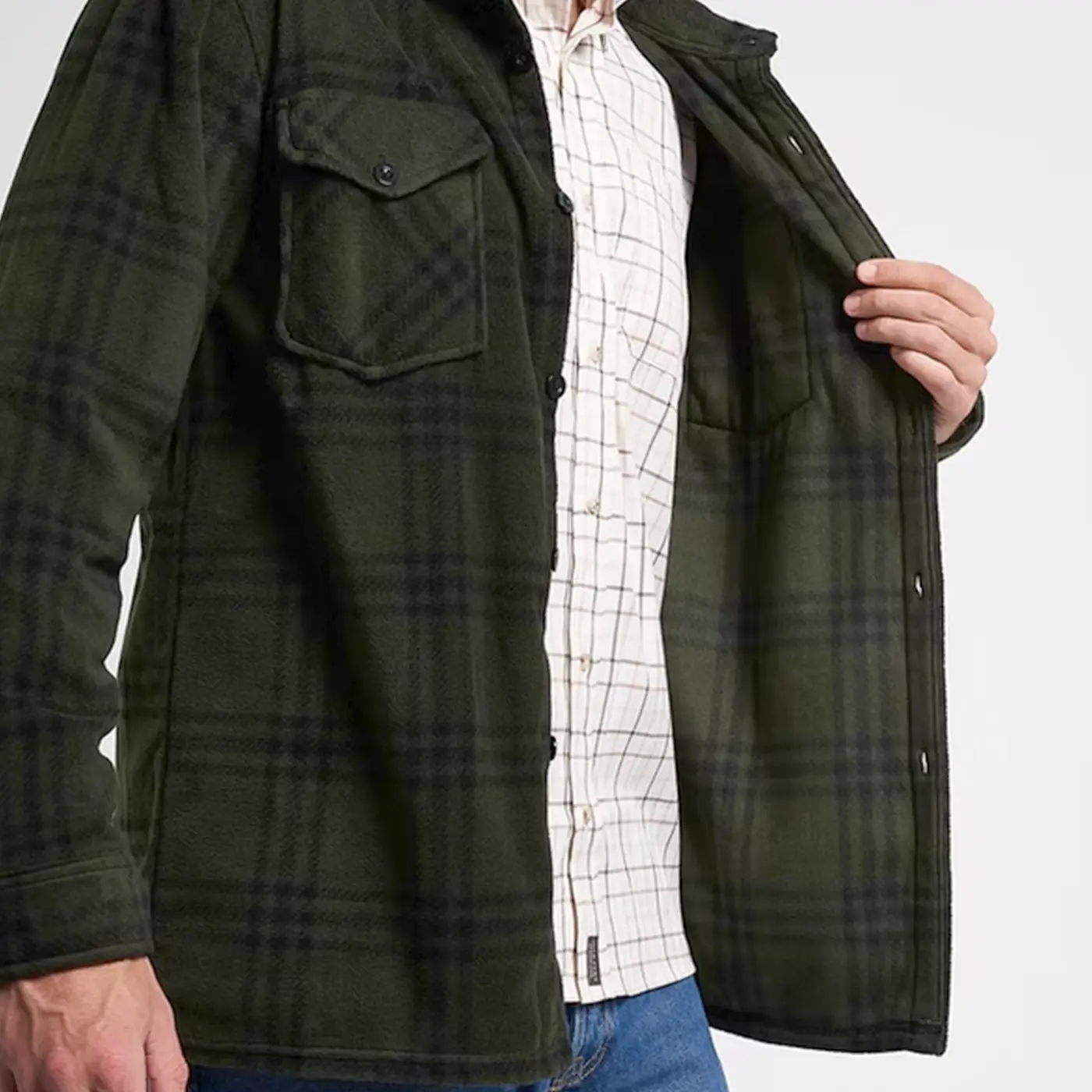 Jack Pyke Polar Fleece Shirt - Men's Lightweight Buttoned Shacket - Image 8