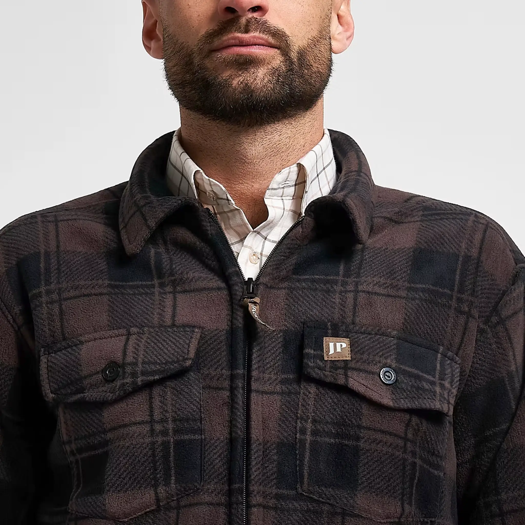 Jack Pyke Tundra Shirt - Sherpa Fleece Lined Shacket with Full Zip - Image 13