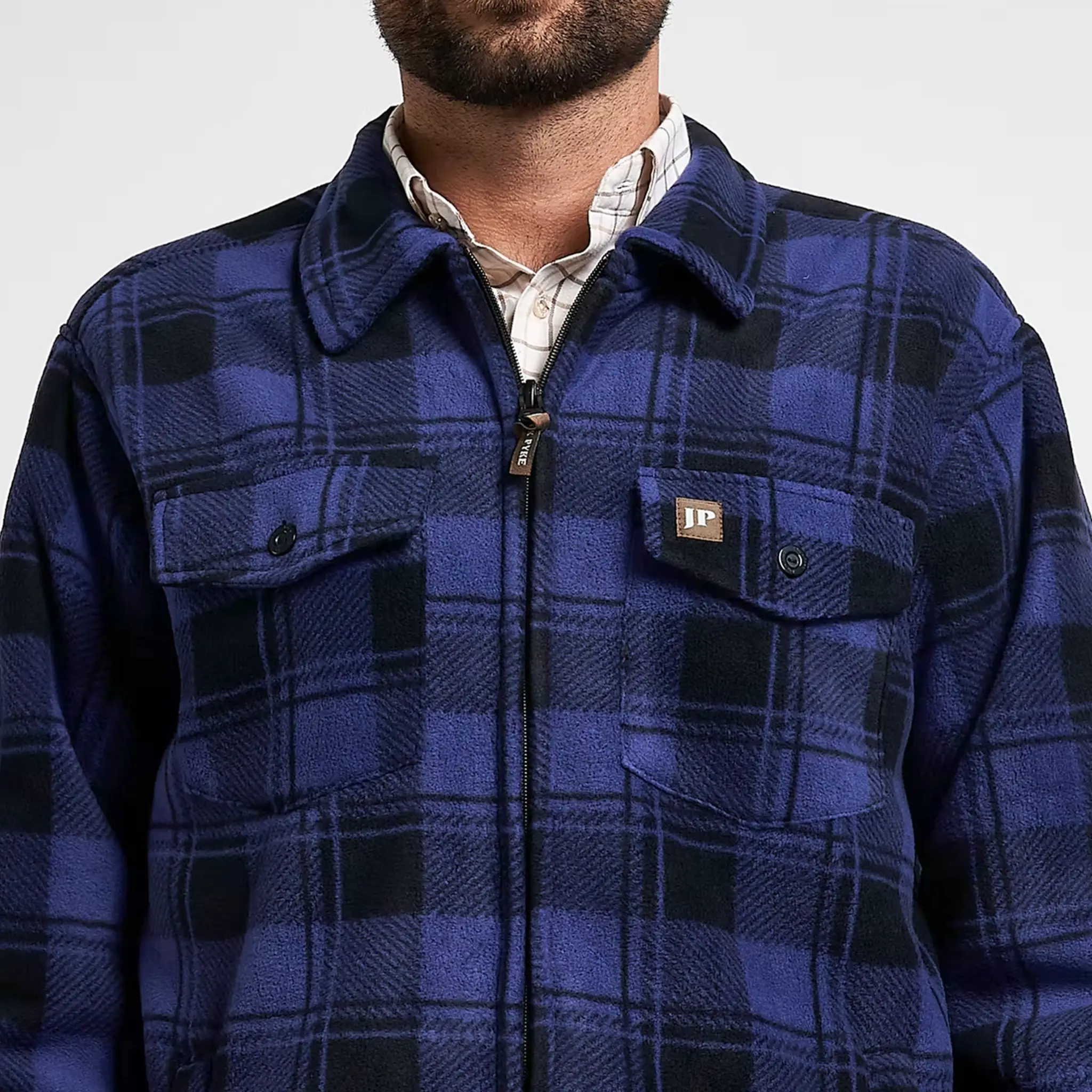 Jack Pyke Tundra Shirt - Sherpa Fleece Lined Shacket with Full Zip - Image 25